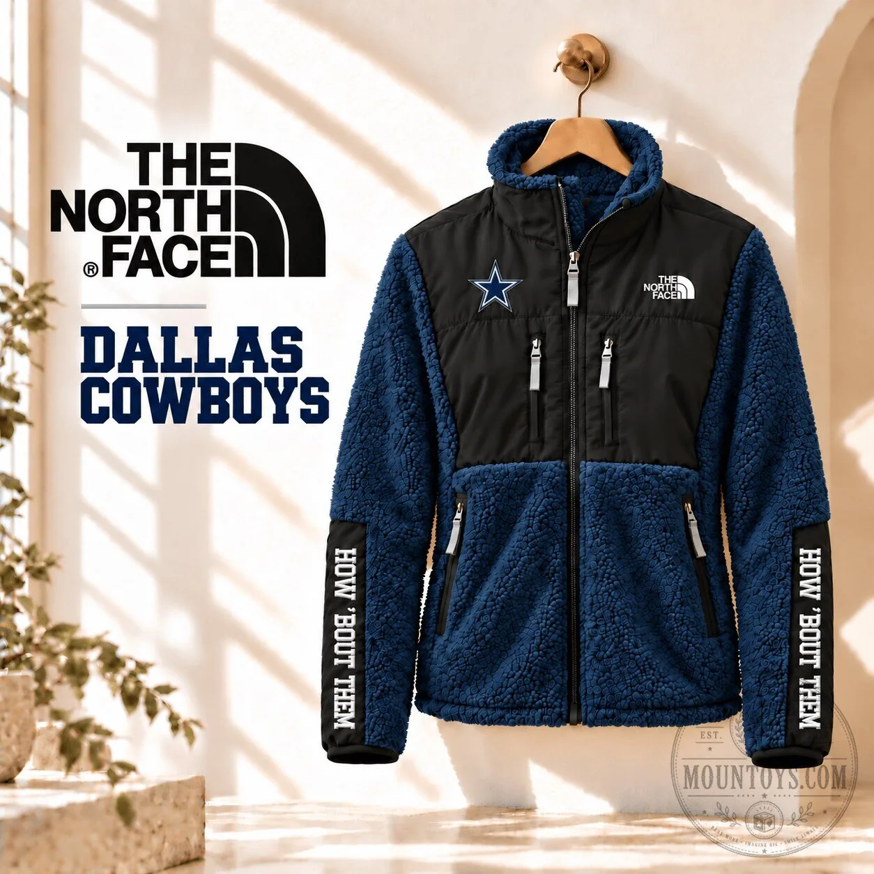 Dallas Cowboys The North Face Fleece Full-Zip Jacket How Bout Them