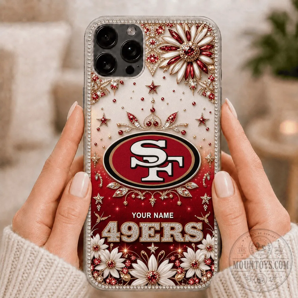 San Francisco 49ers NFL Football Team Rhinestone Phone Case San Francisco 49ers NFL Football Team Rhinestone Phone Case