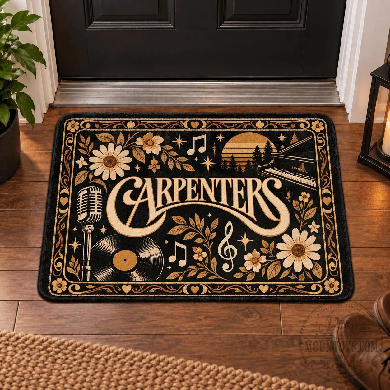 The Carpenters Band Music Album Art Decorative Welcome Home Doormat