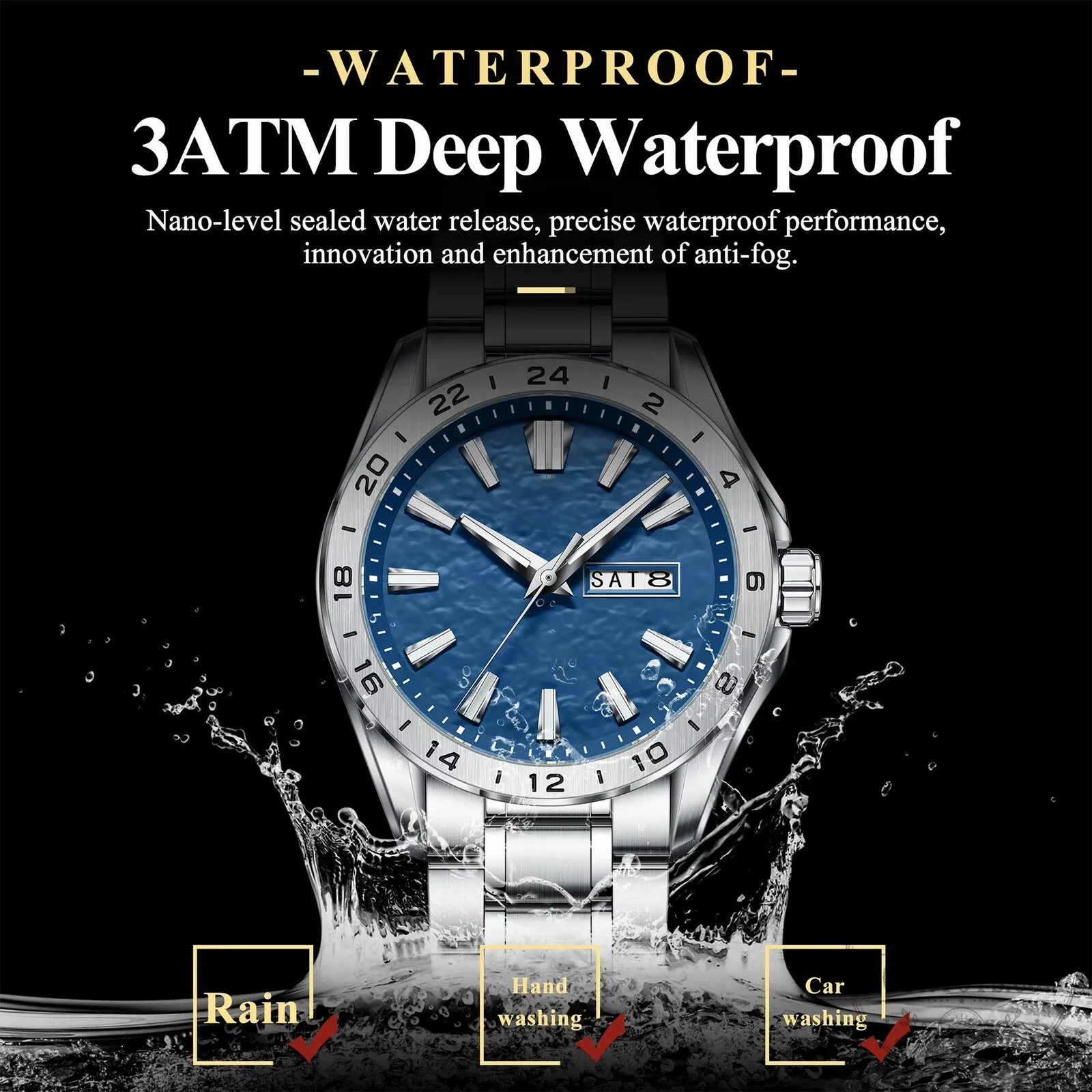 Toyota Custom Name Engraved Silver Stainless Steel Men's Watch 21 Toyota Custom Name Engraved Silver Stainless Steel Men
