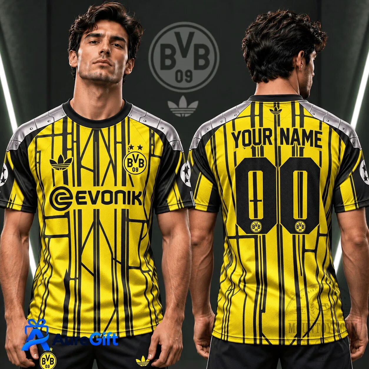 Borussia Dortmund UEFA Game Day Personalized Football Jersey