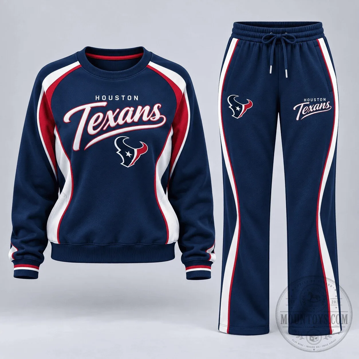 Houston Texans NFL Football Team Crewneck Sweatshirt 1 Houston Texans NFL Football Team Crewneck Sweatshirt
