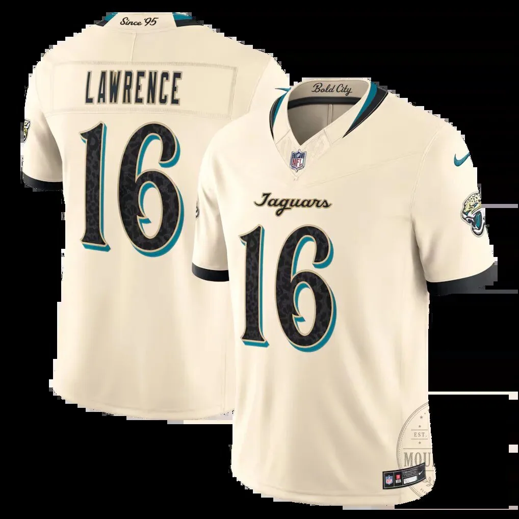 Jacksonville Jaguars Trevor Lawrence Football Jersey 5 Jacksonville Jaguars Trevor Lawrence Football Jersey