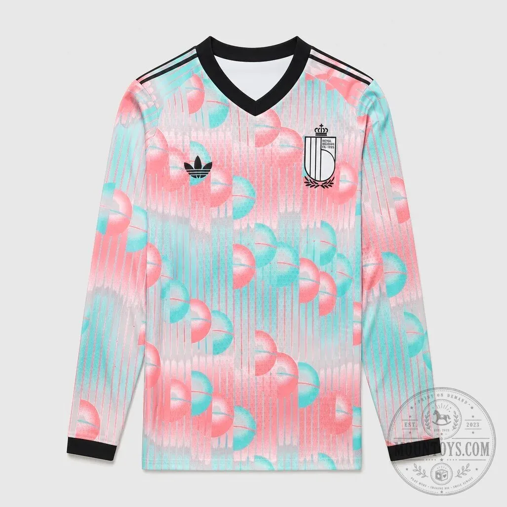 Belgium National Football Team 2026-2027 Away Player Edition Long Sleeve Jersey