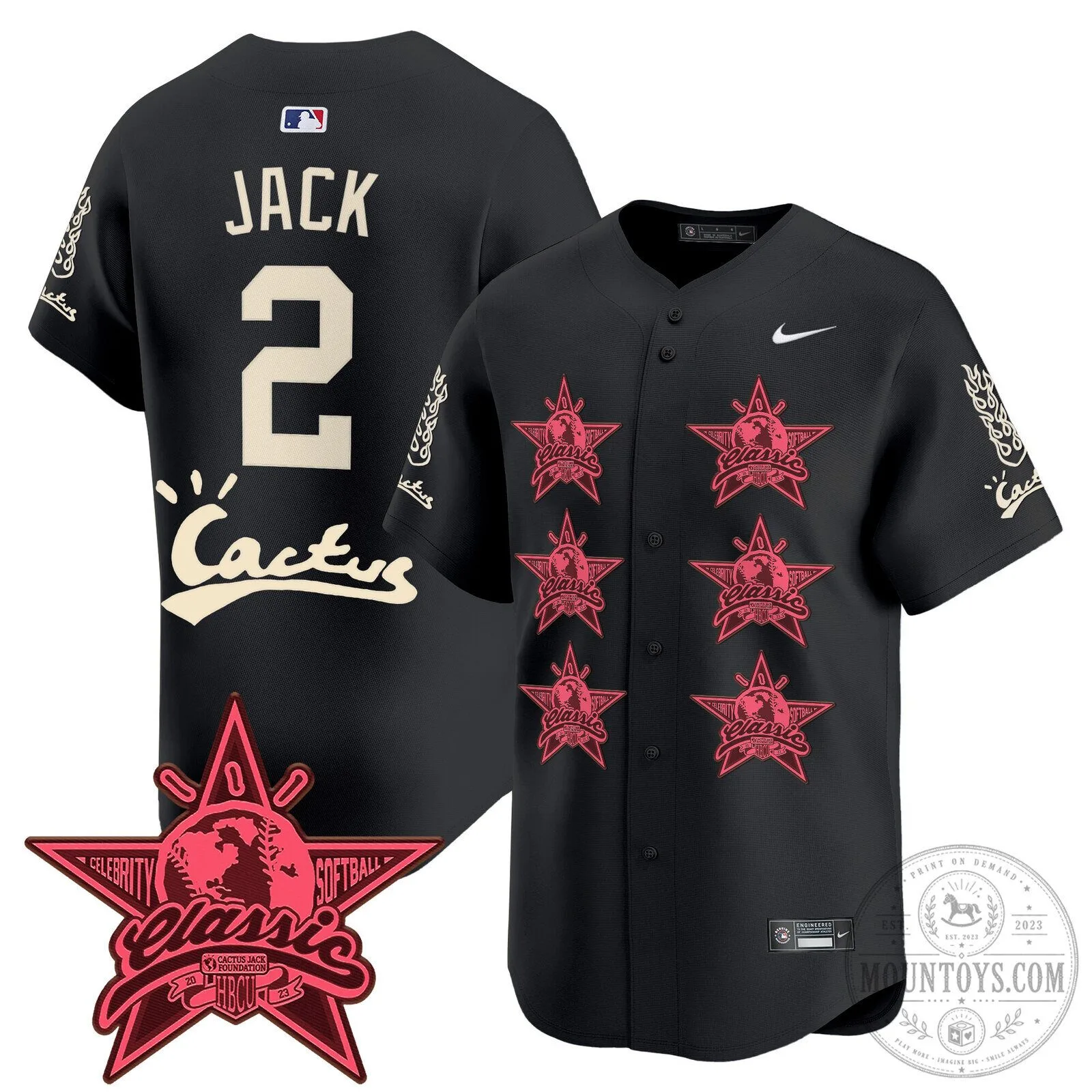 CJ Stroud Houston Astros Cactus Jack Celebrity Classic Baseball Jersey 69 CJ Stroud Houston Astros Cactus Jack Celebrity Classic Baseball Jersey