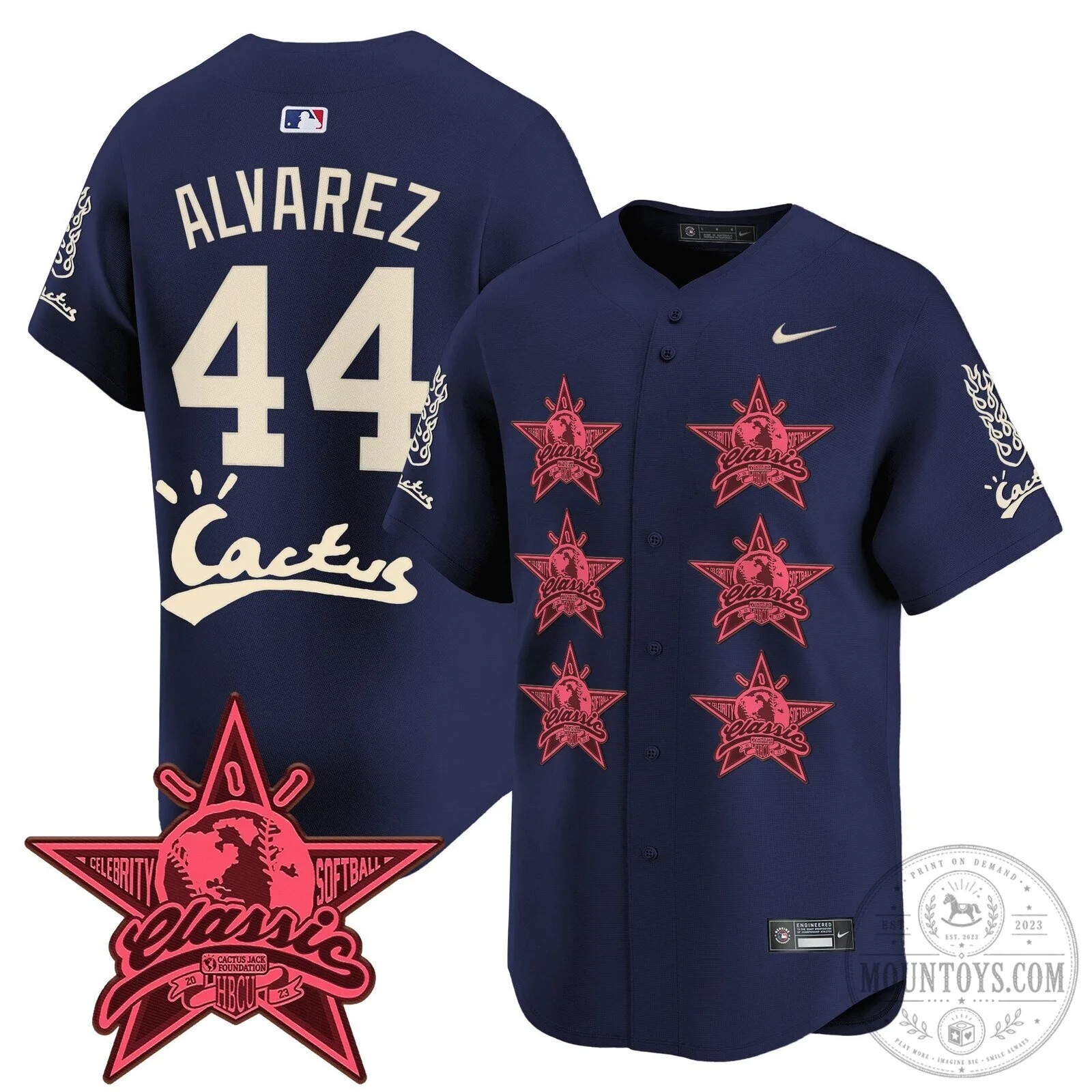 CJ Stroud Houston Astros Cactus Jack Celebrity Classic Baseball Jersey 89 CJ Stroud Houston Astros Cactus Jack Celebrity Classic Baseball Jersey
