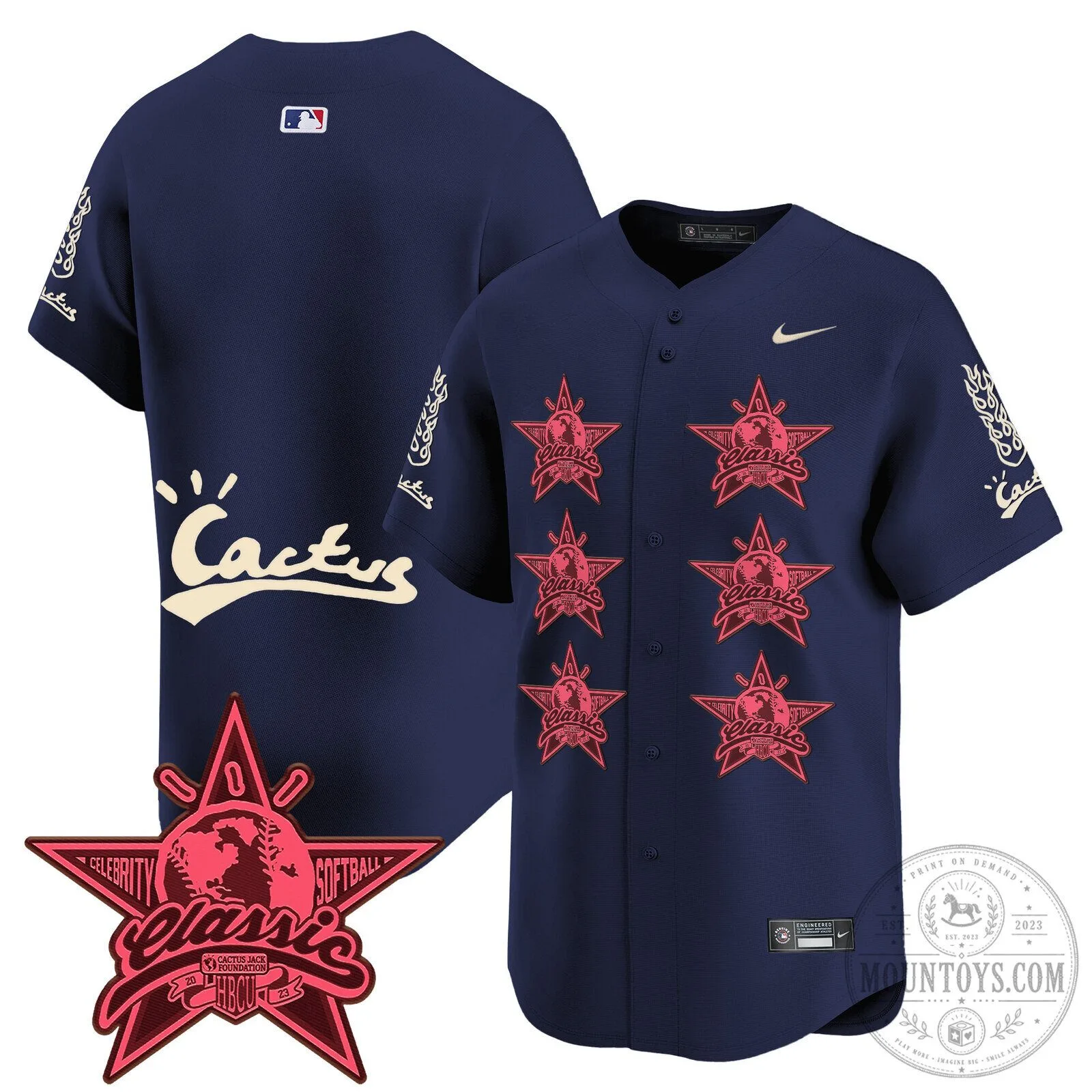 CJ Stroud Houston Astros Cactus Jack Celebrity Classic Baseball Jersey 91 CJ Stroud Houston Astros Cactus Jack Celebrity Classic Baseball Jersey