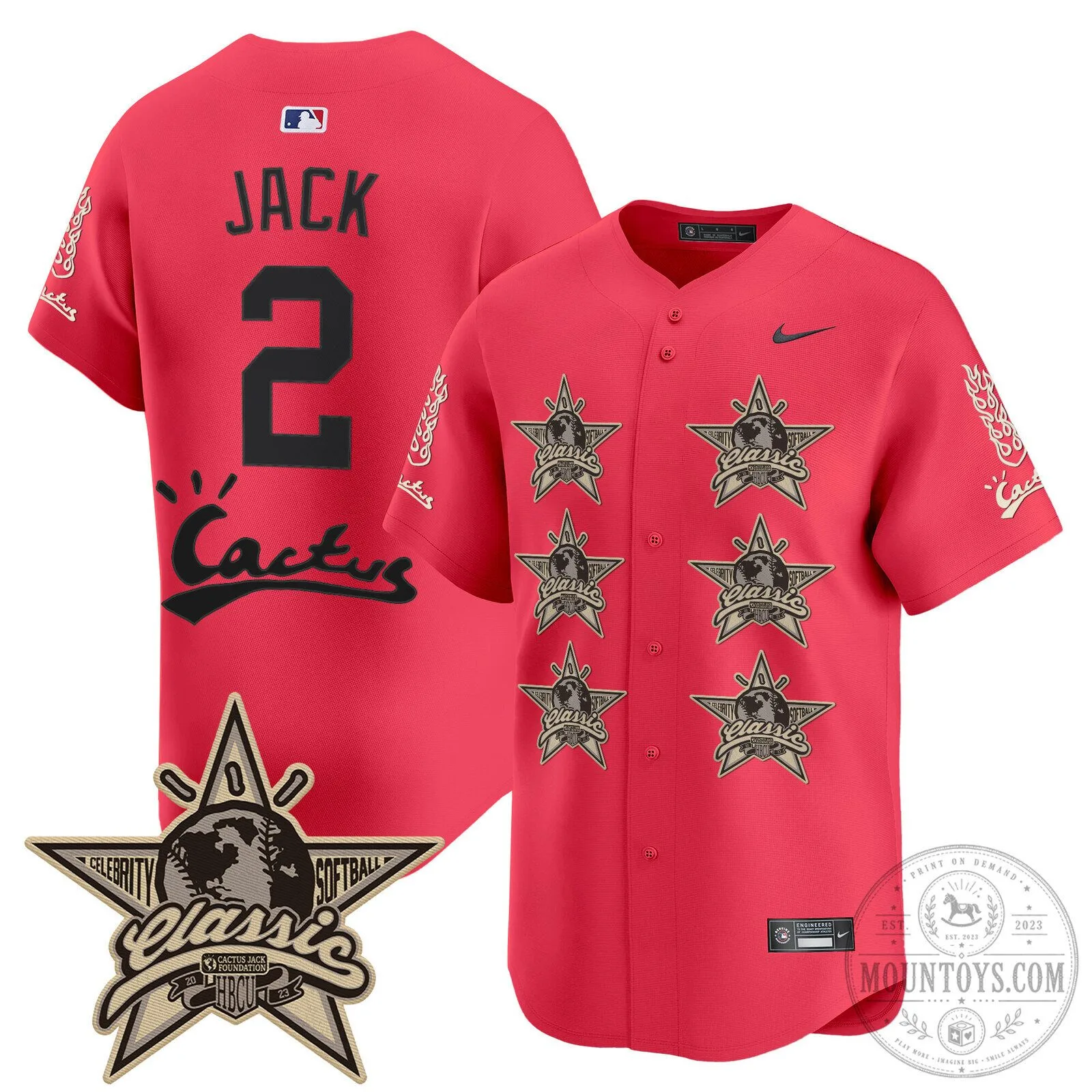 CJ Stroud Houston Astros Cactus Jack Celebrity Classic Baseball Jersey 93 CJ Stroud Houston Astros Cactus Jack Celebrity Classic Baseball Jersey