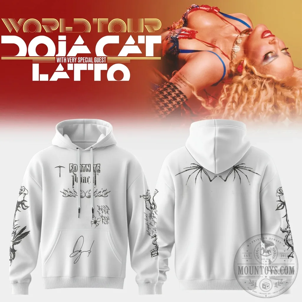 Doja Cat World Tour With Latto Concert Graphic Hoodie Doja Cat World Tour With Latto Concert Graphic Hoodie