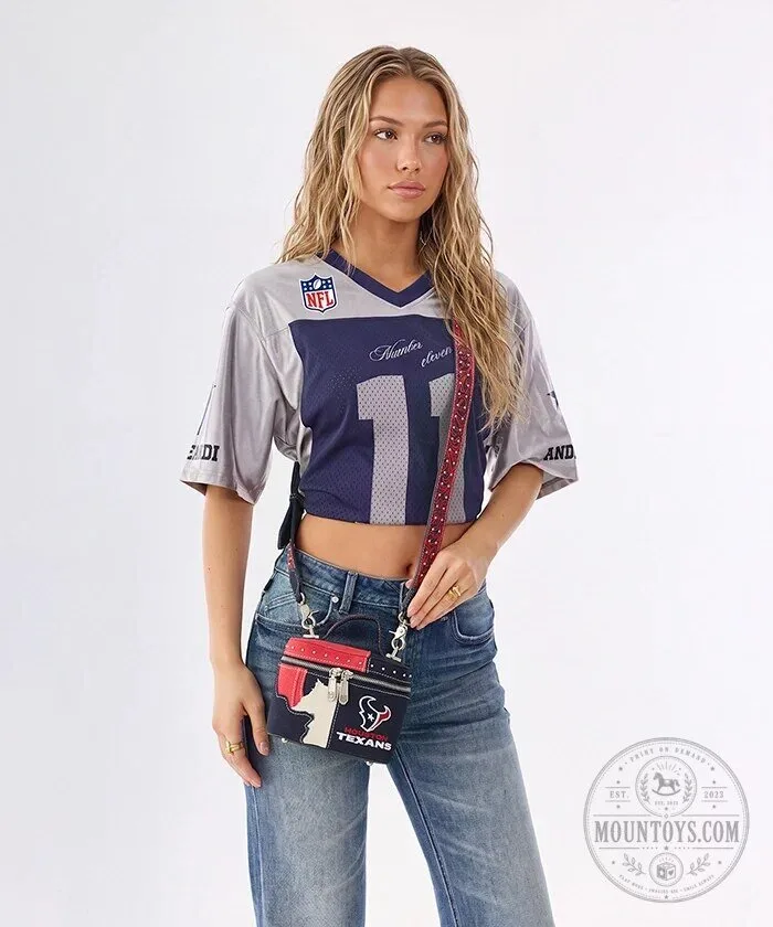 Houston Texans Football Team Western Canvas Crossbody Bag 11 Houston Texans Football Team Western Canvas Crossbody Bag
