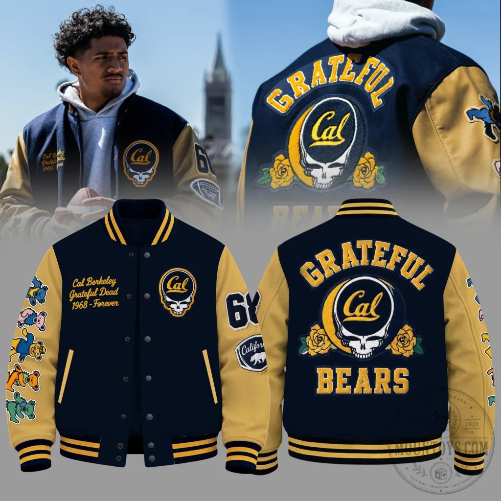 Grateful Dead Bears Varsity Jacket from University of California, Berkeley Grateful Dead Bears Varsity Jacket from University of California, Berkeley
