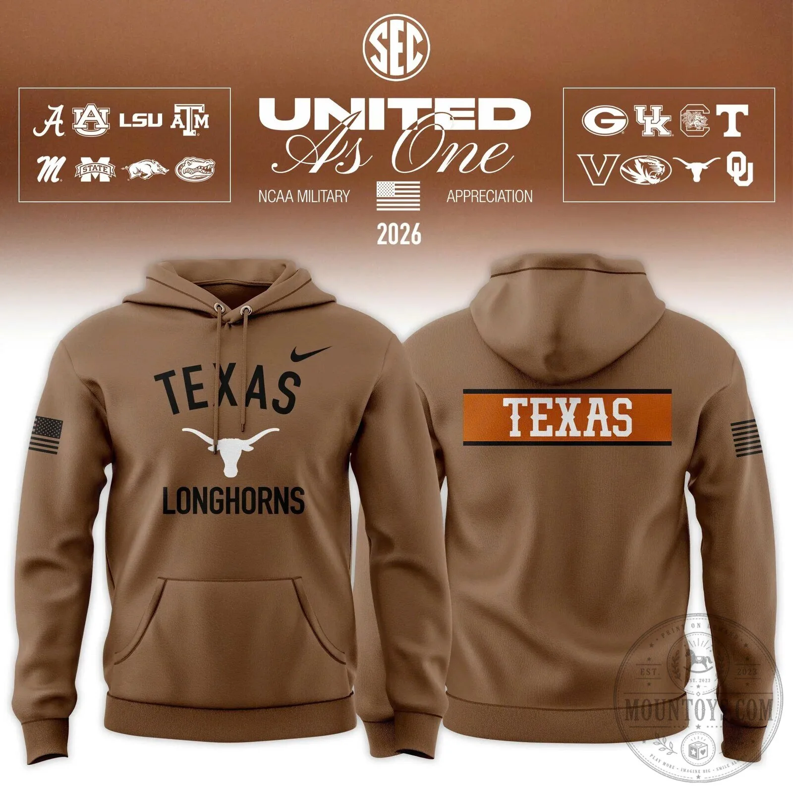 Southeastern Conference Military Appreciation United As One 2026 Hoodie 18 Southeastern Conference Military Appreciation United As One 2026 Hoodie