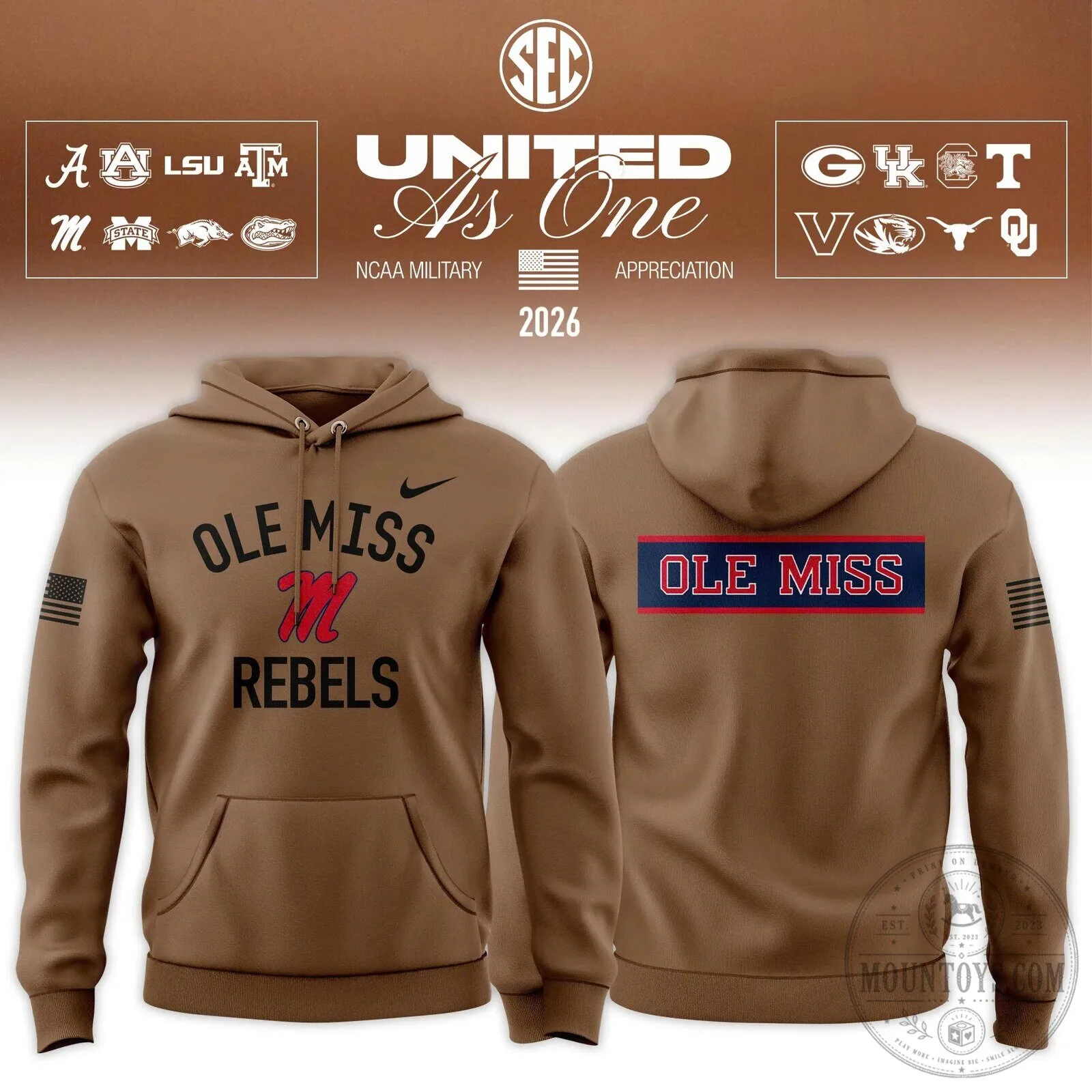 Southeastern Conference Military Appreciation United As One 2026 Hoodie 19 Southeastern Conference Military Appreciation United As One 2026 Hoodie