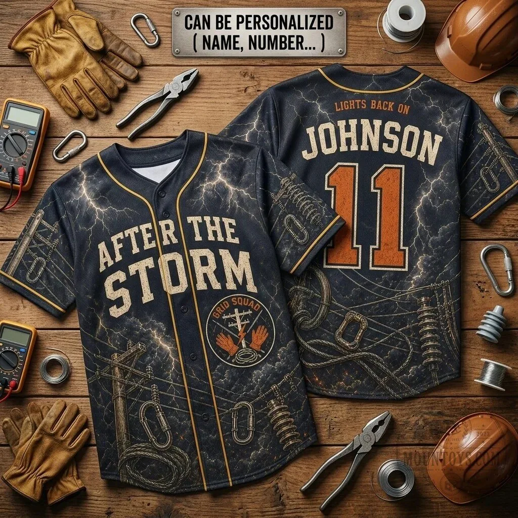 Personalized Lineman After The Storm Grid Squad Electrical Worker Baseball Jersey 3 Personalized Lineman After The Storm Grid Squad Electrical Worker Baseball Jersey