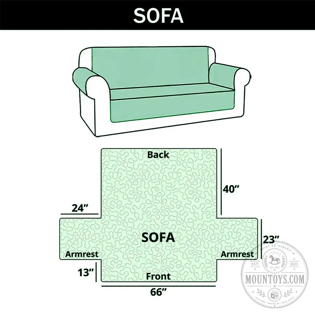 Earthy Paw Print Quilted Sofa Cover Protector 17 Earthy Paw Print Quilted Sofa Cover Protector