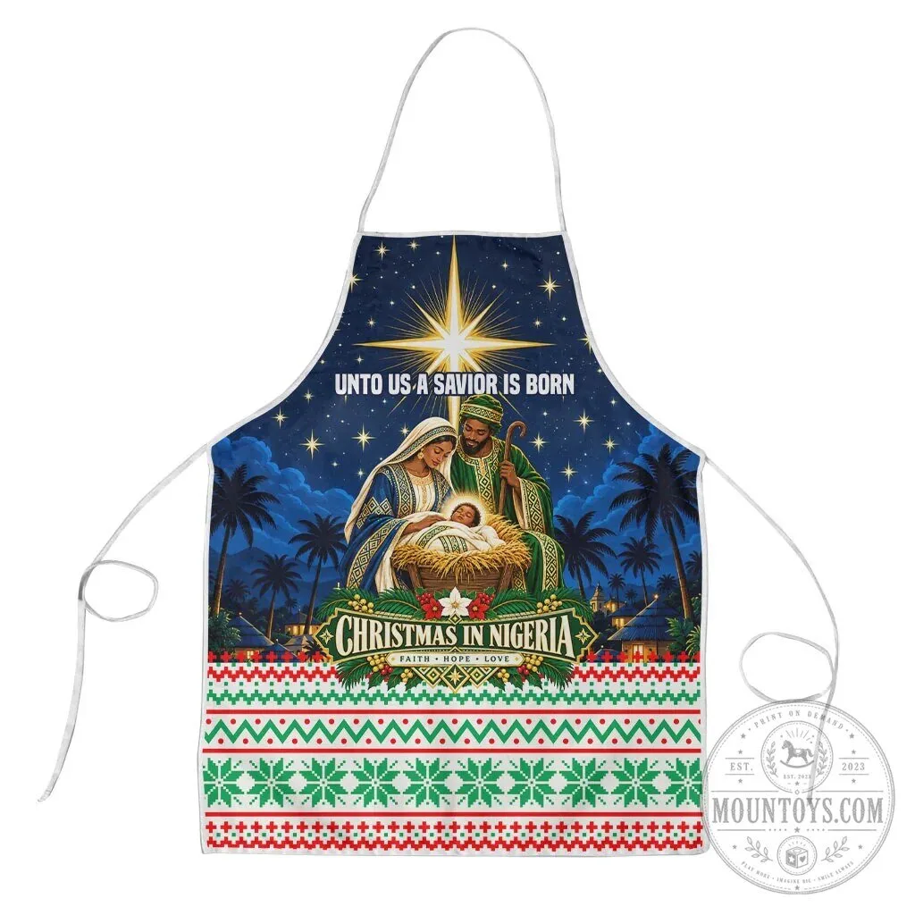 Christmas in Nigeria Nativity Scene Faith Hope Love Starry Night Apron 6 Christmas in Nigeria Nativity Scene Faith Hope Love Starry Night Apron