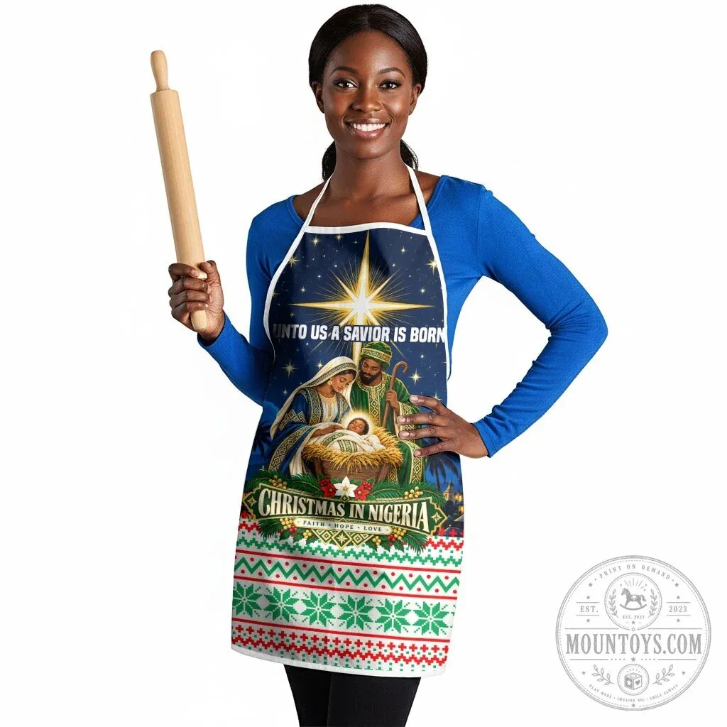 Christmas in Nigeria Nativity Scene Faith Hope Love Starry Night Apron 7 Christmas in Nigeria Nativity Scene Faith Hope Love Starry Night Apron