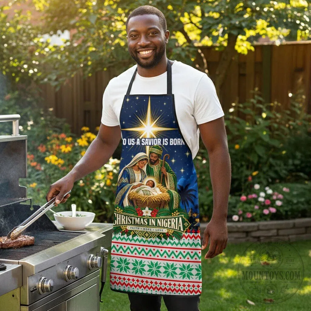 Christmas in Nigeria Nativity Scene Faith Hope Love Starry Night Apron 9 Christmas in Nigeria Nativity Scene Faith Hope Love Starry Night Apron