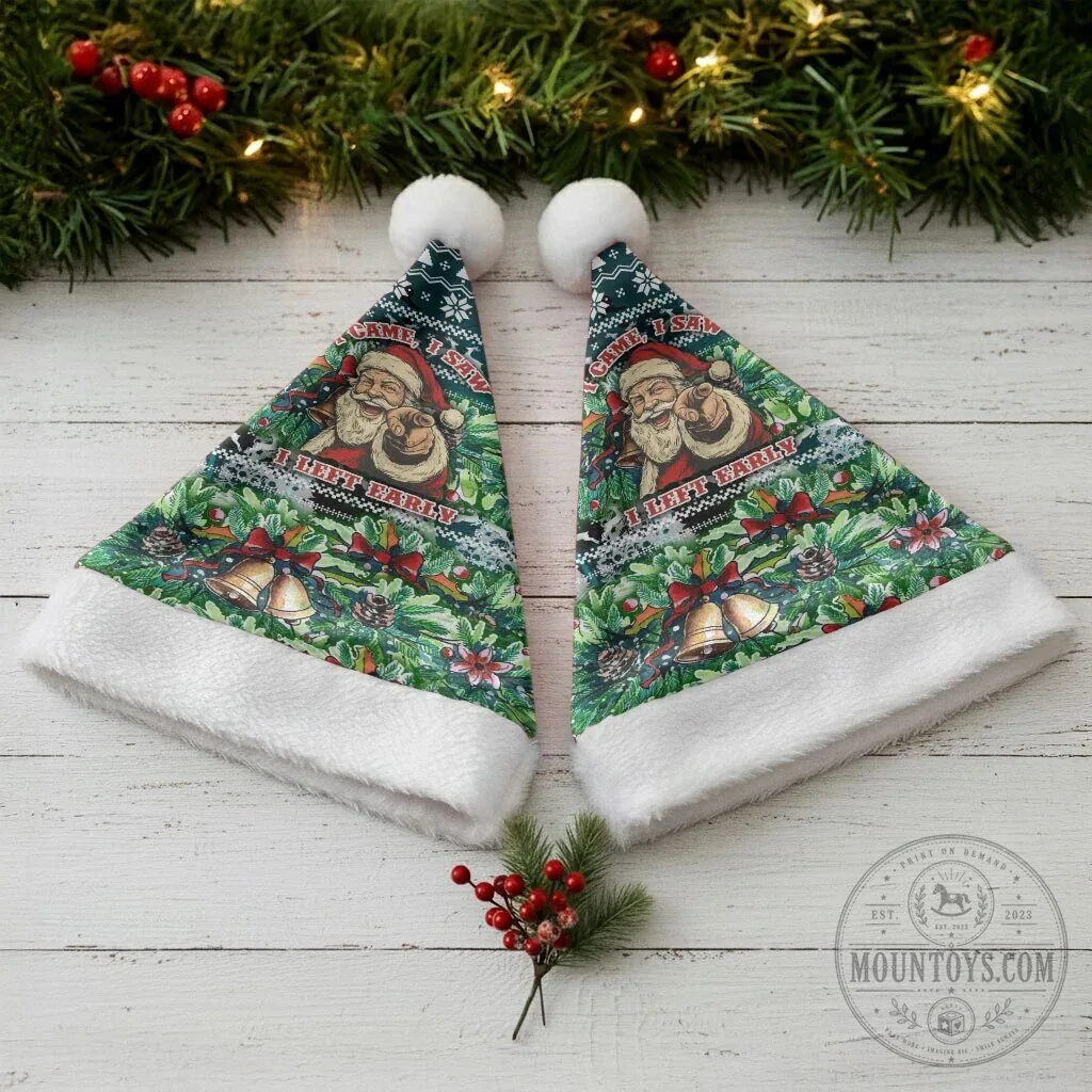 Funny Santa Claus I Don't Believe In You Either Santa Christmas Hat 11 Funny Santa Claus I Don