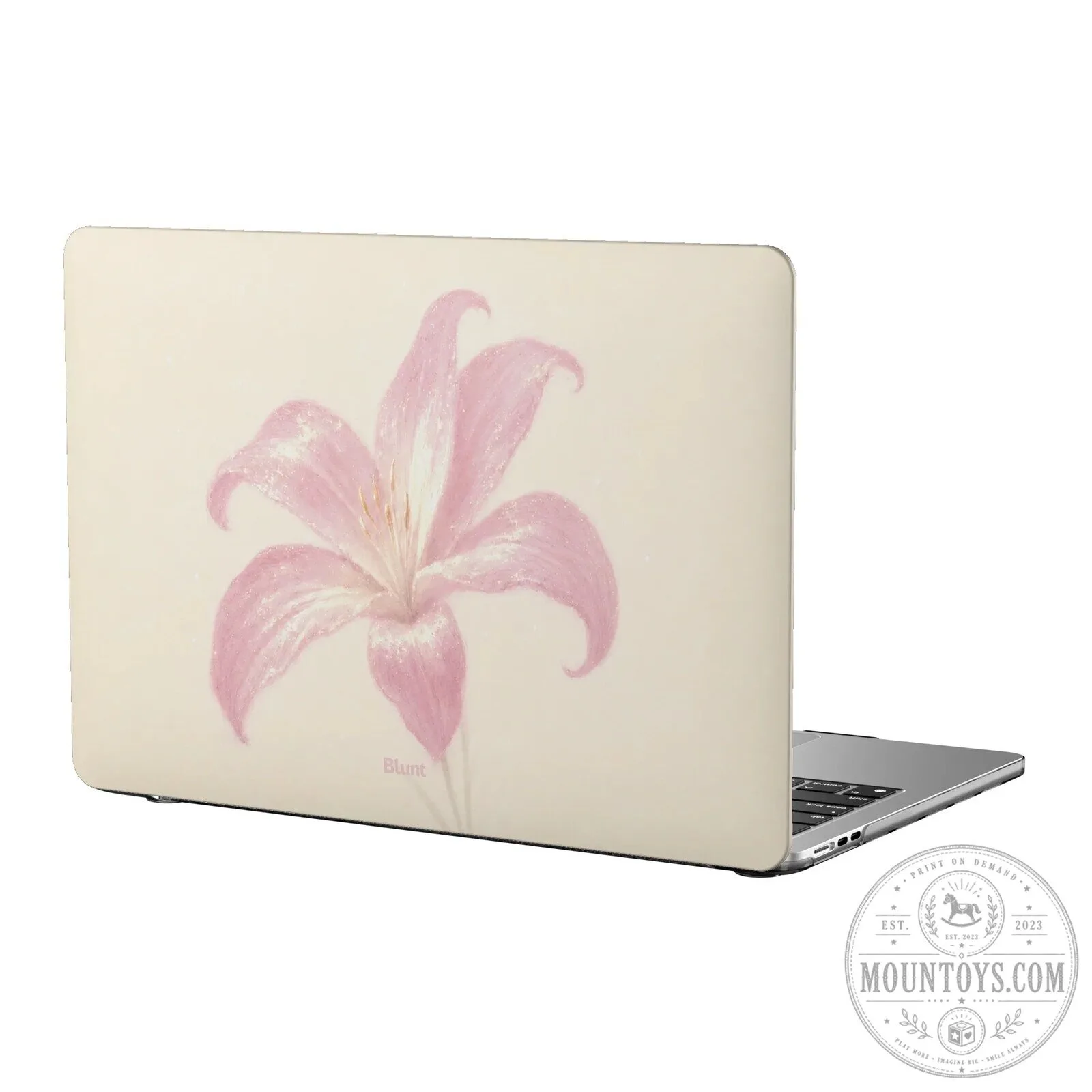 Pink Lily Flower Floral MacBook Air Laptop Hard Case Cover